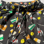 ウィメンズ Melbourne Days Pyjamas ブラック　パンツのウエストと内側で結ぶ紐